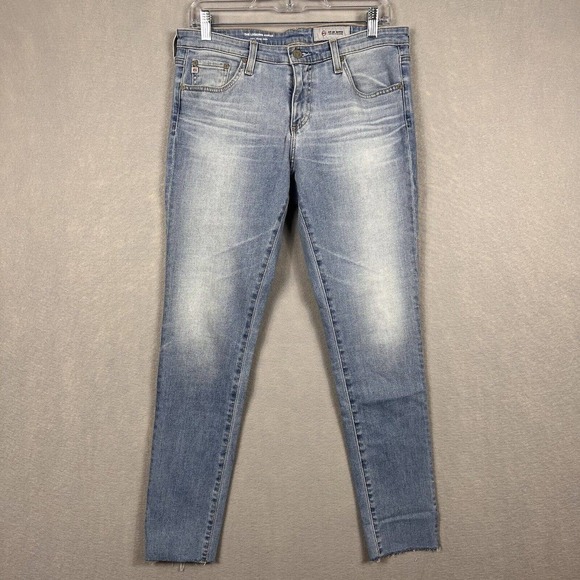 Adriano Goldschmied The Legging Ankle Super Skinny Jeans 30R Light Wash Denim - Picture 1 of 14
